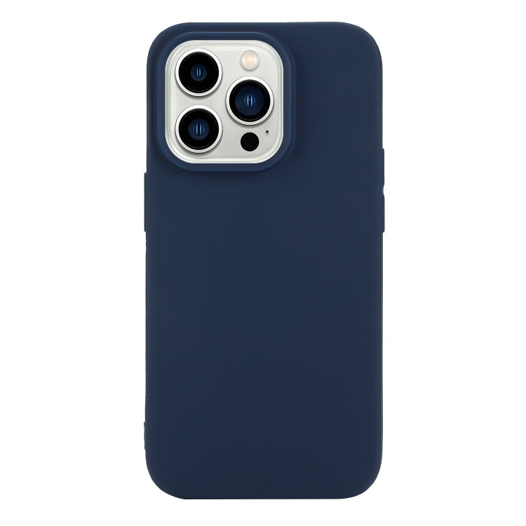 Solid Color Frosted Silicone Phone Case, For iPhone 14, For iPhone 14 Plus, For iPhone 14 Pro
