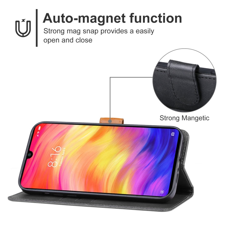 Leather Phone Case, For Xiaomi Redmi Note 7 Pro