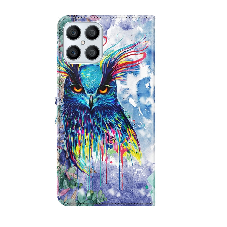 3D Painting Pattern TPU + PU Phone Case, For Honor X8 4G, For Samsung Galaxy A23E
