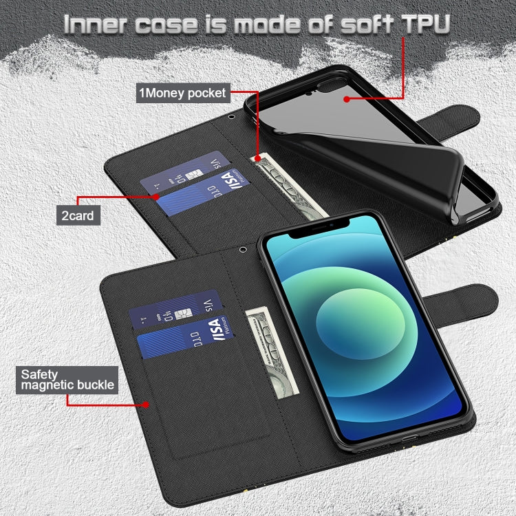 3D Painting Pattern TPU + PU Phone Case, For Honor X8 4G, For Samsung Galaxy A23E