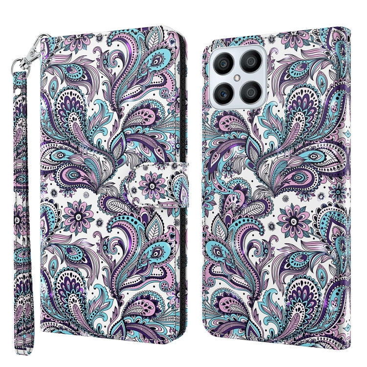 3D Painting Pattern TPU + PU Phone Case, For Honor X8 4G, For Samsung Galaxy A23E