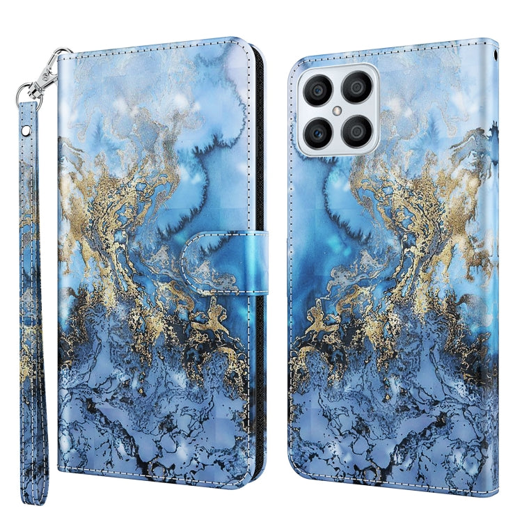 3D Painting Pattern TPU + PU Phone Case, For Honor X8 4G, For Samsung Galaxy A23E
