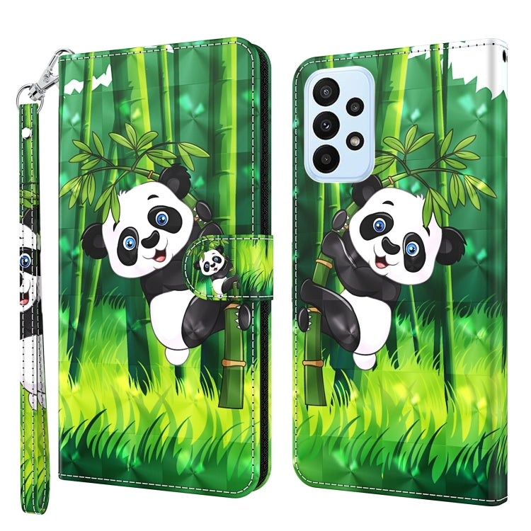 3D Painting Pattern TPU + PU Phone Case, For Honor X8 4G, For Samsung Galaxy A23E