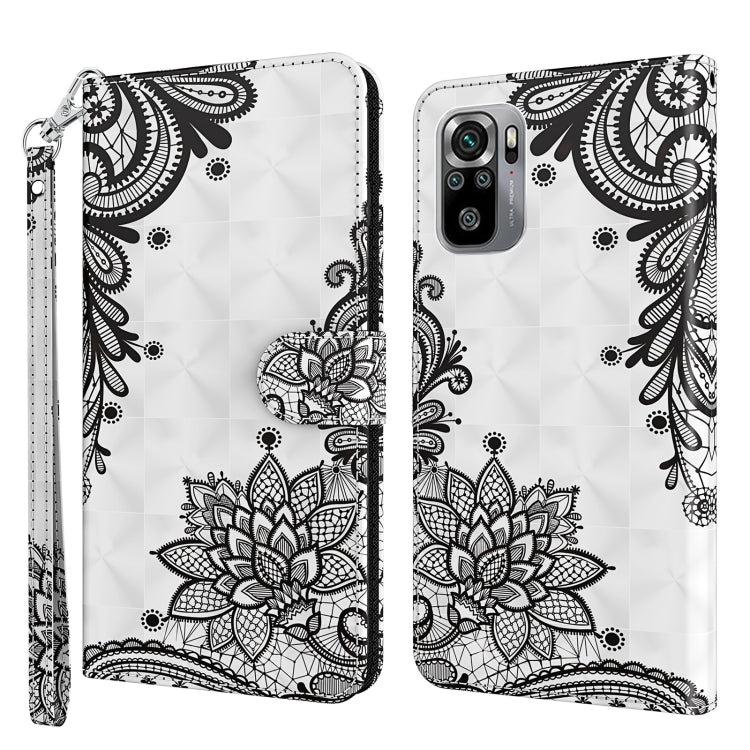 3D Painting Pattern TPU + PU Phone Case, For Xiaomi Poco M5, For Xiaomi Poco M5S/Redmi Note 10/Note 10S