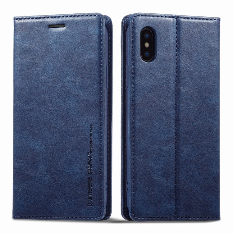 LC.IMEEKE RFID Anti-theft Leather Phone Case, For iPhone SE 2022 / SE 2020 / 8 / 7, For iPhone XS Max, For iPhone XS / X, For iPhone XR, For iPhone 8 Plus / 7 Plus, For Samsung Galaxy S21 5G