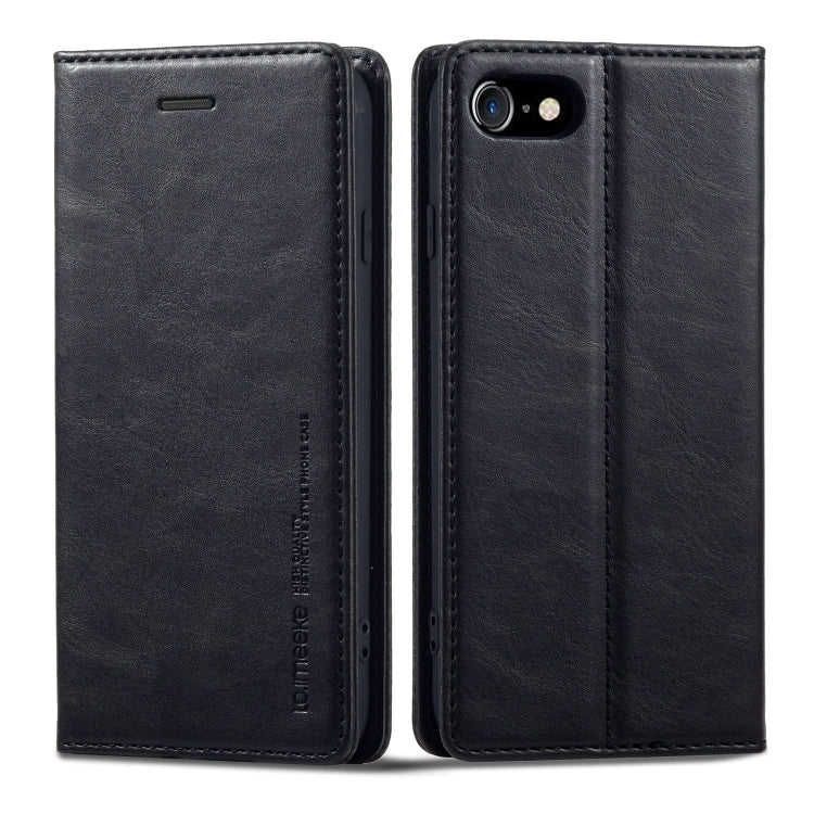 LC.IMEEKE RFID Anti-theft Leather Phone Case, For iPhone SE 2022 / SE 2020 / 8 / 7, For iPhone XS Max, For iPhone XS / X, For iPhone XR, For iPhone 8 Plus / 7 Plus, For Samsung Galaxy S21 5G