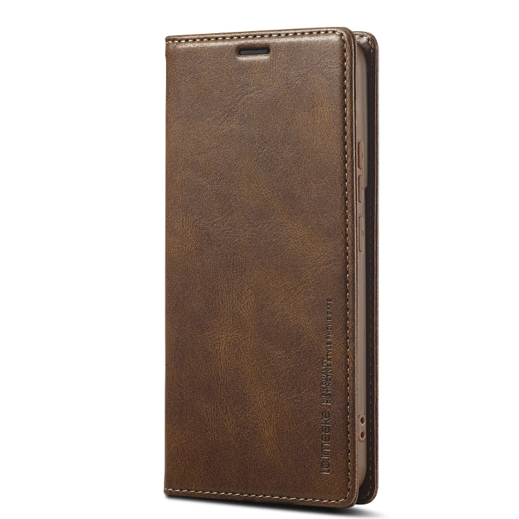 LC.IMEEKE RFID Anti-theft Leather Phone Case, For Samsung Galaxy S21+ 5G