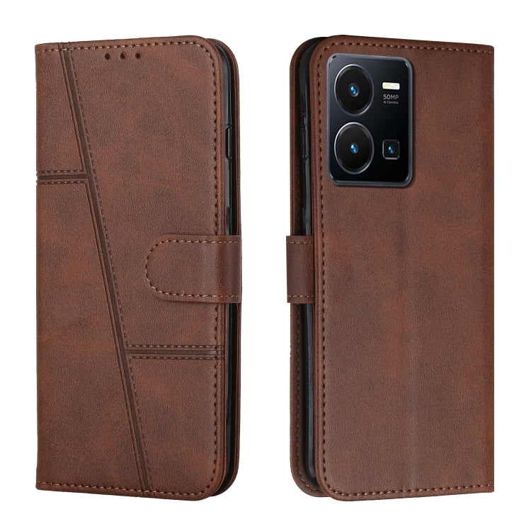 Stitching Calf Texture Buckle Leather Phone Case, For vivo Y35 4G/Y22s/Y22, For Xiaomi Redmi A1, For Xiaomi 12T/12T Pro/Redmi K50 Ultra