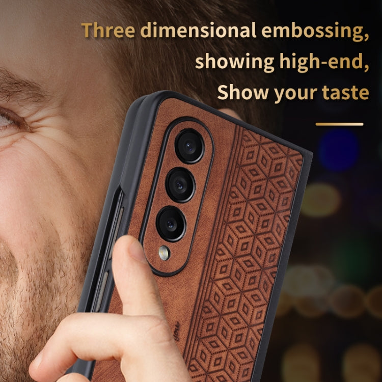 AZNS 3D Embossed Skin Feel Phone Case, For Samsung Galaxy Z Fold4 5G, For Samsung Galaxy Z Fold3 5G, For iPhone SE 2022 / SE 2020 / 8 / 7