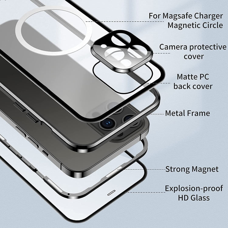 360 Full Body Magnetic Frosted Magsafe Phone Case, For iPhone 12, For iPhone 12 Pro, For iPhone 12 Pro Max, For iPhone 11 Pro, For iPhone 11, For iPhone 11 Pro Max