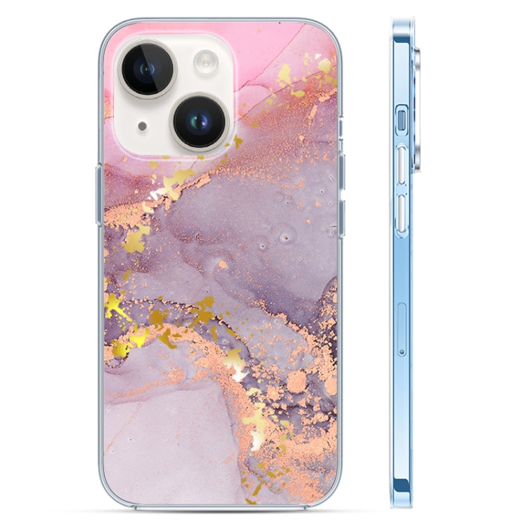 Coloured Glaze Marble Phone Case, For iPhone 14, For iPhone 14 Plus, For iPhone 14 Pro