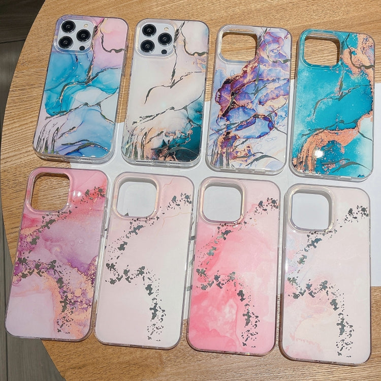Coloured Glaze Marble Phone Case, For iPhone 13 Pro Max, For iPhone 12, For iPhone 12 Pro