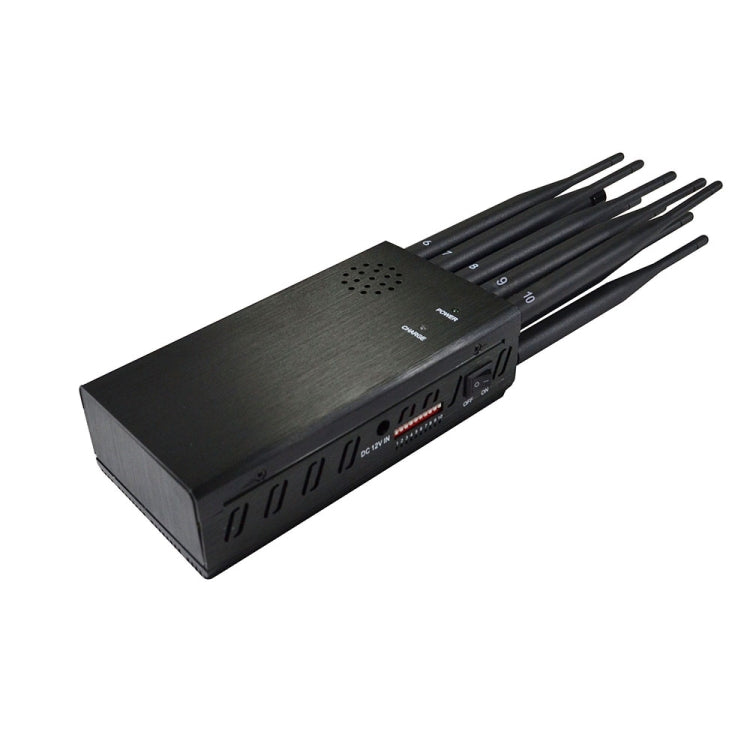 JAX-121A-10B 2G/3G/4G/WIFI/GPS/LOJACK 10 Antennas Mobile Signal Jammer. [THIS ITEM WILL NOT SHIPPED TO USA]