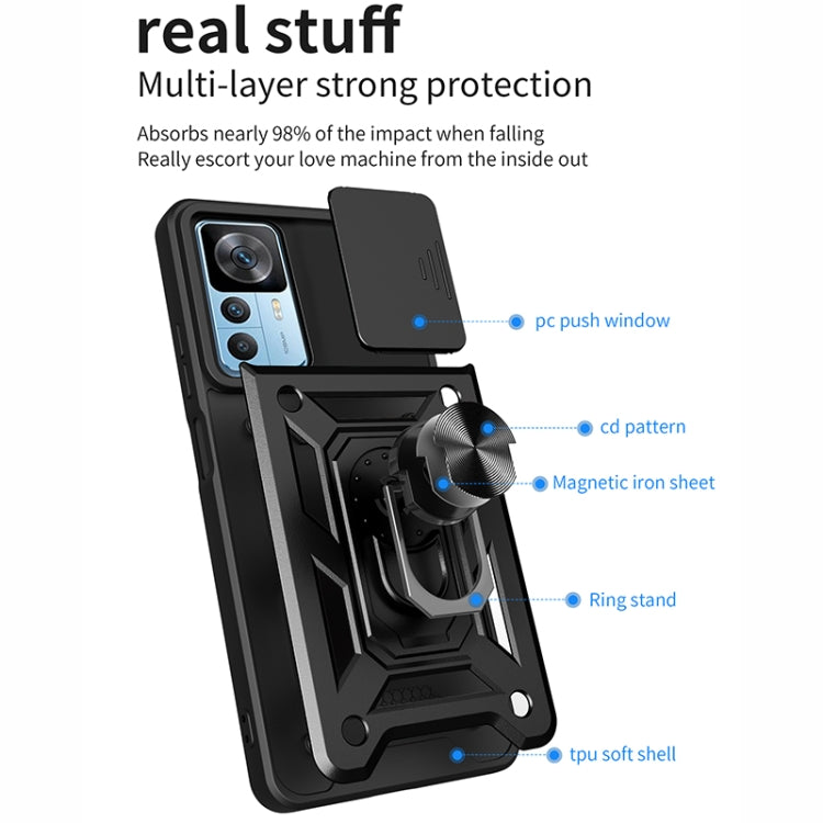 Sliding Camera Cover Design TPU+PC Phone Case, For Xiaomi 12T, For Motorola Moto G22, For OPPO Reno8 5G, For Xiaomi Redmi A1 4G