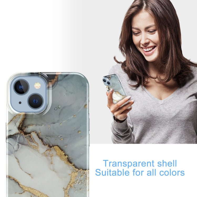 Marble Pattern IMD Phone Case, For iPhone 14