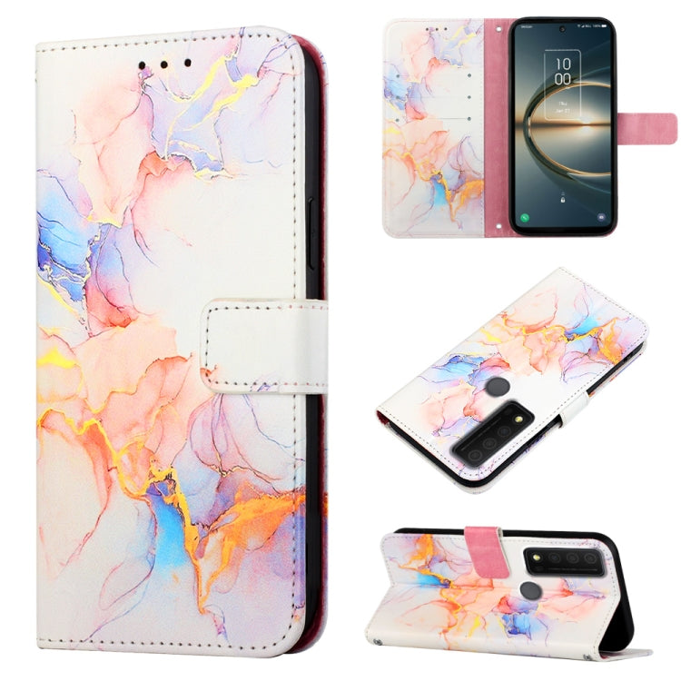 PT003 Marble Pattern Flip Leather Phone Case, For Nokia G400, For TCL 30 5G/30+ 5G, For TCL 30T T603DL, For TCL 30 V 5G T781S/30 XE 5G