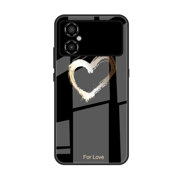 Colorful Painted Glass Phone Case, For Xiaomi Poco M4