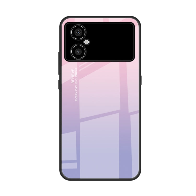 Colorful Painted Glass Phone Case, For Xiaomi Poco M4