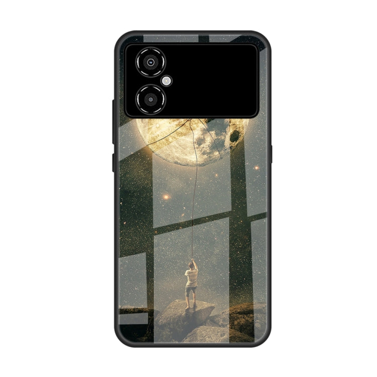 Colorful Painted Glass Phone Case, For Xiaomi Poco M4