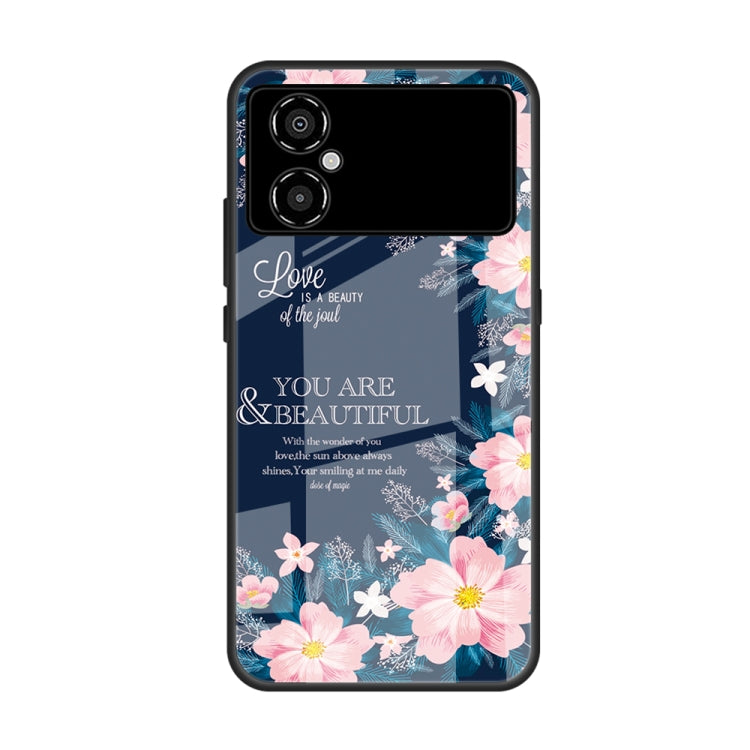 Colorful Painted Glass Phone Case, For Xiaomi Poco M4