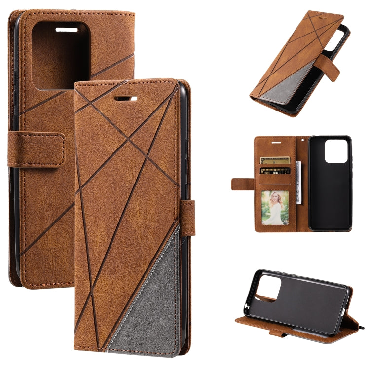 Skin Feel Splicing Leather Phone Case, For OPPO Find X5, For Xiaomi Redmi 10A, For Xiaomi Redmi 10 Prime+ 5G, For Sony Xperia 1 IV
