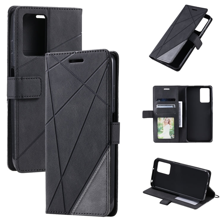 Skin Feel Splicing Leather Phone Case, For OPPO Find X5, For Xiaomi Redmi 10A, For Xiaomi Redmi 10 Prime+ 5G, For Sony Xperia 1 IV