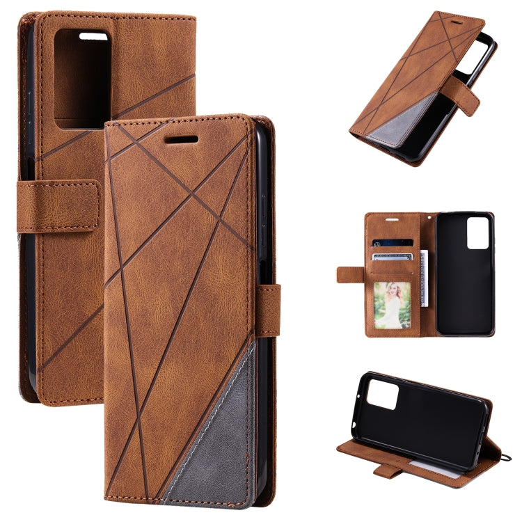 Skin Feel Splicing Leather Phone Case, For OPPO Find X5, For Xiaomi Redmi 10A, For Xiaomi Redmi 10 Prime+ 5G, For Sony Xperia 1 IV