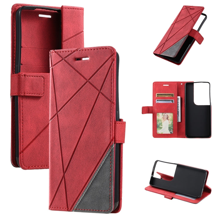 Skin Feel Splicing Leather Phone Case, For OPPO Reno8 Pro+, For OPPO Reno8 Pro, For OPPO Reno8, For Samsung Galaxy Xcover5