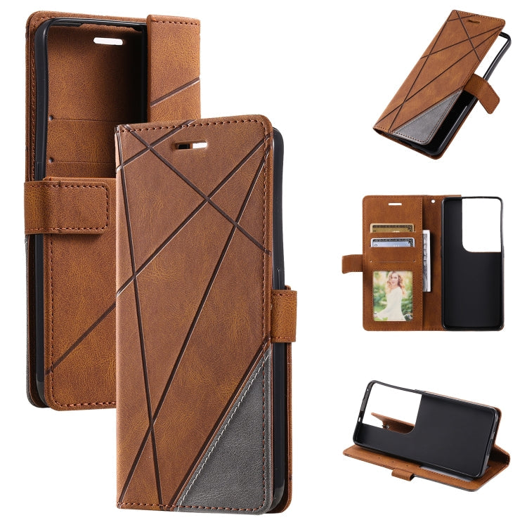 Skin Feel Splicing Leather Phone Case, For OPPO Reno8 Pro+, For OPPO Reno8 Pro, For OPPO Reno8, For Samsung Galaxy Xcover5