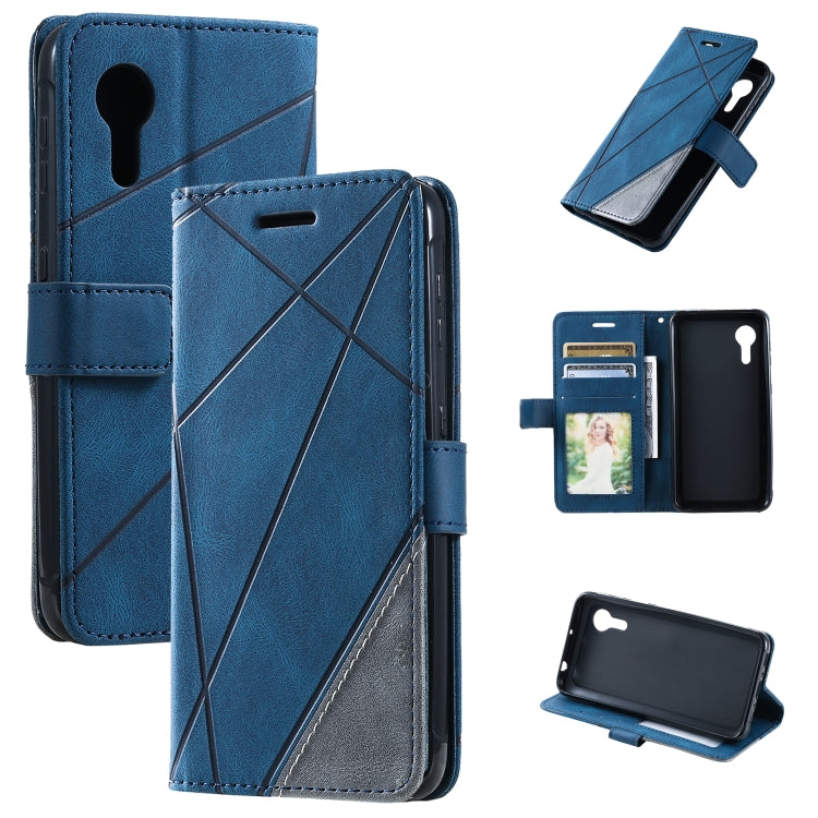 Skin Feel Splicing Leather Phone Case, For OPPO Reno8 Pro+, For OPPO Reno8 Pro, For OPPO Reno8, For Samsung Galaxy Xcover5