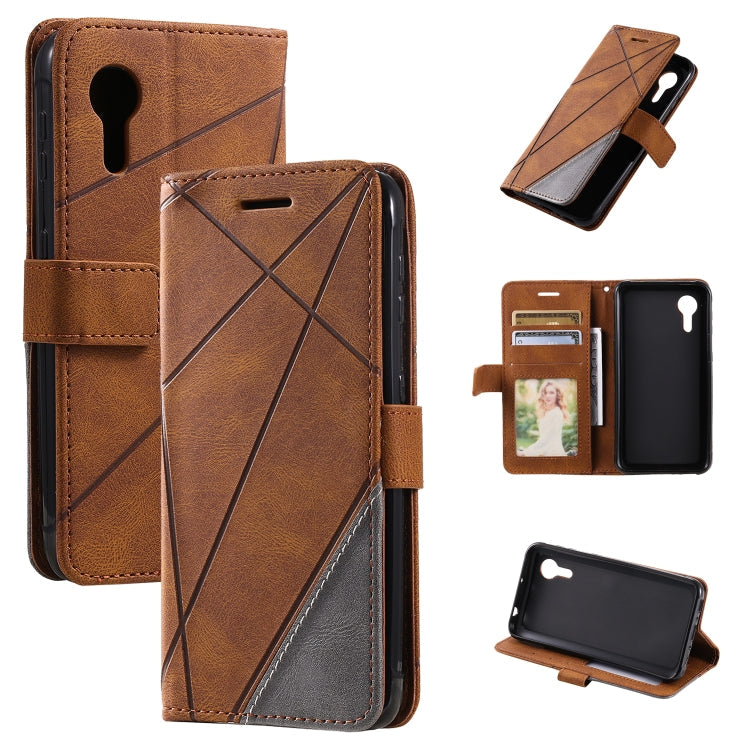 Skin Feel Splicing Leather Phone Case, For OPPO Reno8 Pro+, For OPPO Reno8 Pro, For OPPO Reno8, For Samsung Galaxy Xcover5