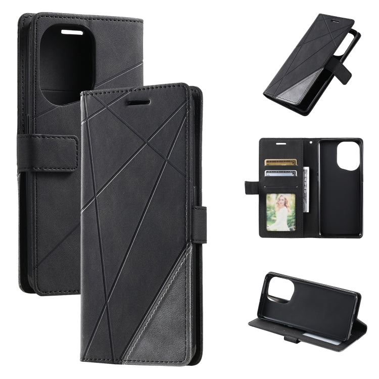 Skin Feel Splicing Leather Phone Case, For OPPO Find X5, For Xiaomi Redmi 10A, For Xiaomi Redmi 10 Prime+ 5G, For Sony Xperia 1 IV