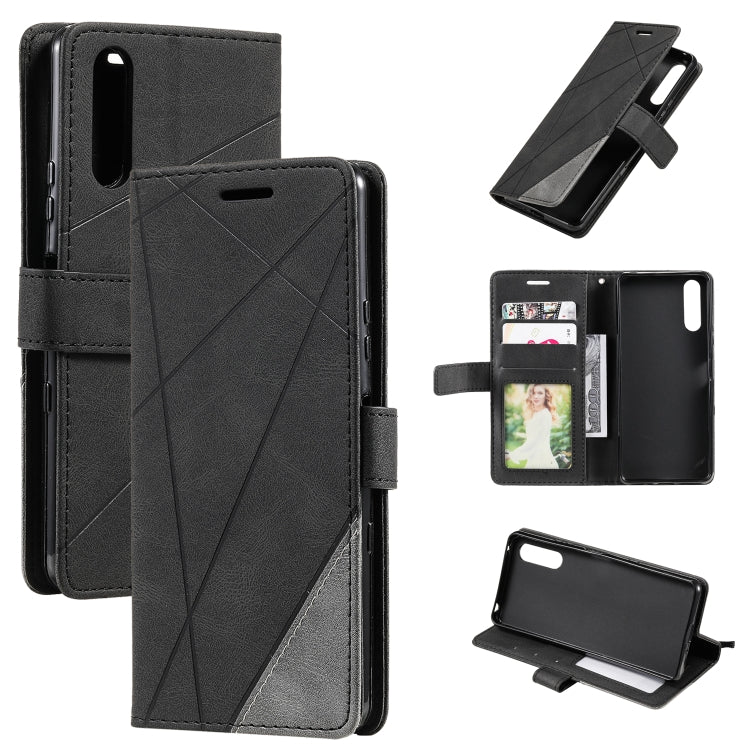 Skin Feel Splicing Leather Phone Case, For OPPO Find X5, For Xiaomi Redmi 10A, For Xiaomi Redmi 10 Prime+ 5G, For Sony Xperia 1 IV