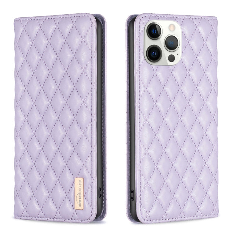 Diamond Lattice Magnetic Leather Flip Phone Case, For iPhone 13 Pro Max, For iPhone 13 Pro, For iPhone 13, For iPhone 12 Pro Max
