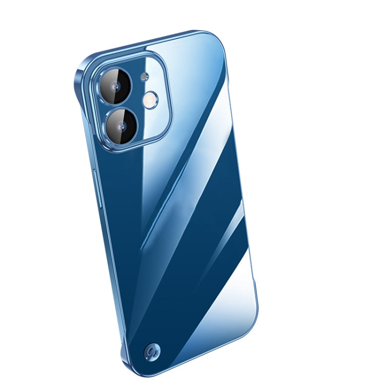 Electroplating Frameless Clear PC Phone Case, For iPhone 13 Pro Max, For iPhone 12, For iPhone 12 Pro