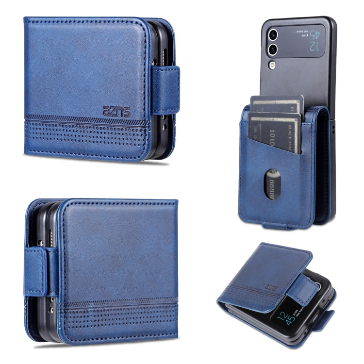 AZNS Magnetic Calf Texture Flip Leather Phone Case, For Samsung Galaxy Z Flip4 5G, For Samsung Galaxy Z Flip3 5G