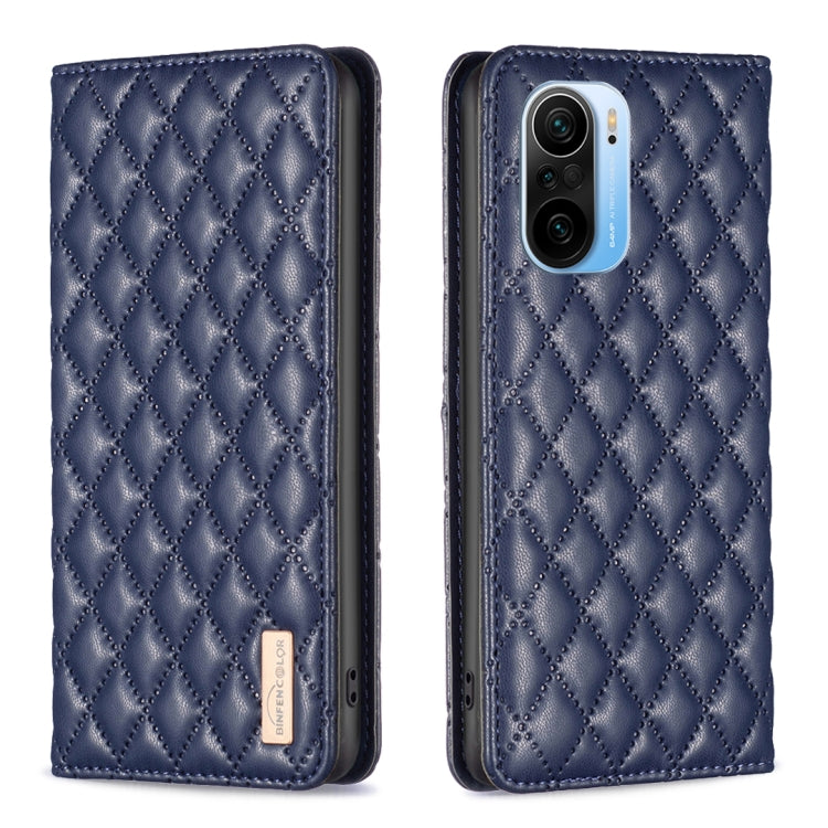 Diamond Lattice Magnetic Leather Flip Phone Case, For Xiaomi Redmi Note 10 Pro / 10 Pro Max, For Xiaomi Mi 11 Lite, For Xiaomi Mi 11i / Poco F3 / Redmi K40, For Xiaomi 11T / 11T Pro