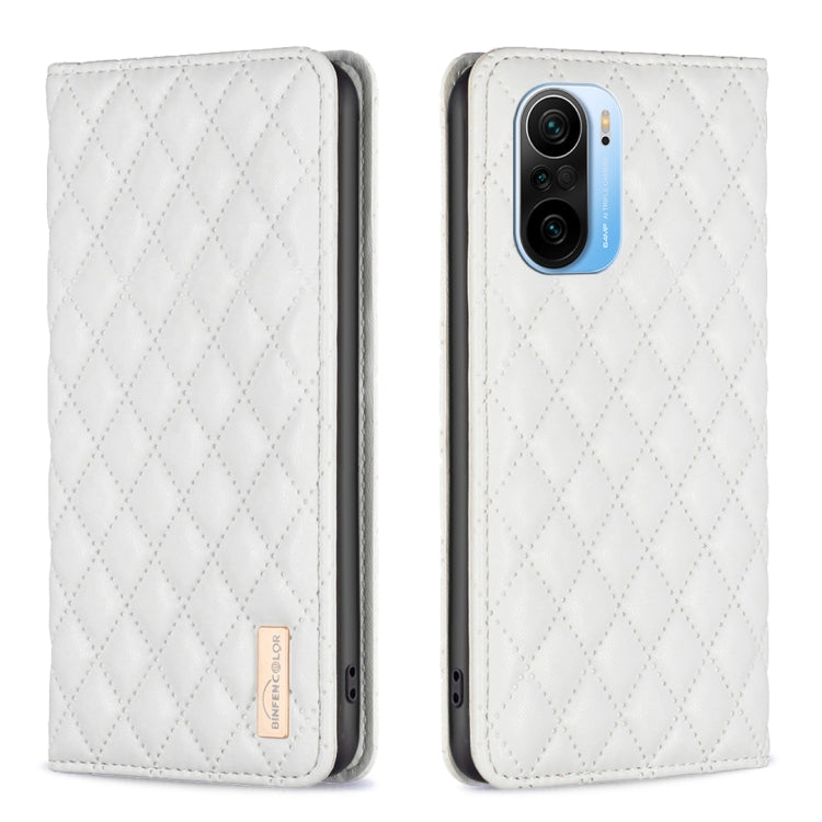 Diamond Lattice Magnetic Leather Flip Phone Case, For Xiaomi Redmi Note 10 Pro / 10 Pro Max, For Xiaomi Mi 11 Lite, For Xiaomi Mi 11i / Poco F3 / Redmi K40, For Xiaomi 11T / 11T Pro