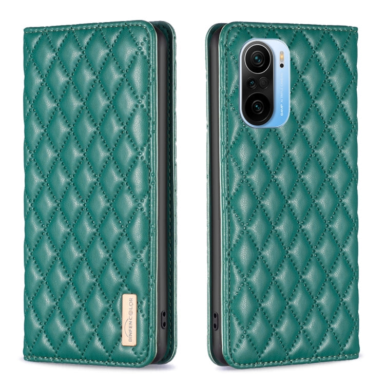 Diamond Lattice Magnetic Leather Flip Phone Case, For Xiaomi Redmi Note 10 Pro / 10 Pro Max, For Xiaomi Mi 11 Lite, For Xiaomi Mi 11i / Poco F3 / Redmi K40, For Xiaomi 11T / 11T Pro
