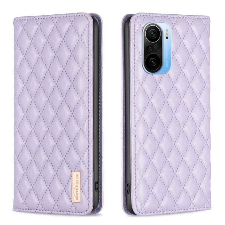 Diamond Lattice Magnetic Leather Flip Phone Case, For Xiaomi Redmi Note 10 Pro / 10 Pro Max, For Xiaomi Mi 11 Lite, For Xiaomi Mi 11i / Poco F3 / Redmi K40, For Xiaomi 11T / 11T Pro