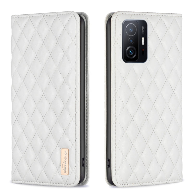 Diamond Lattice Magnetic Leather Flip Phone Case, For Xiaomi Redmi Note 10 Pro / 10 Pro Max, For Xiaomi Mi 11 Lite, For Xiaomi Mi 11i / Poco F3 / Redmi K40, For Xiaomi 11T / 11T Pro