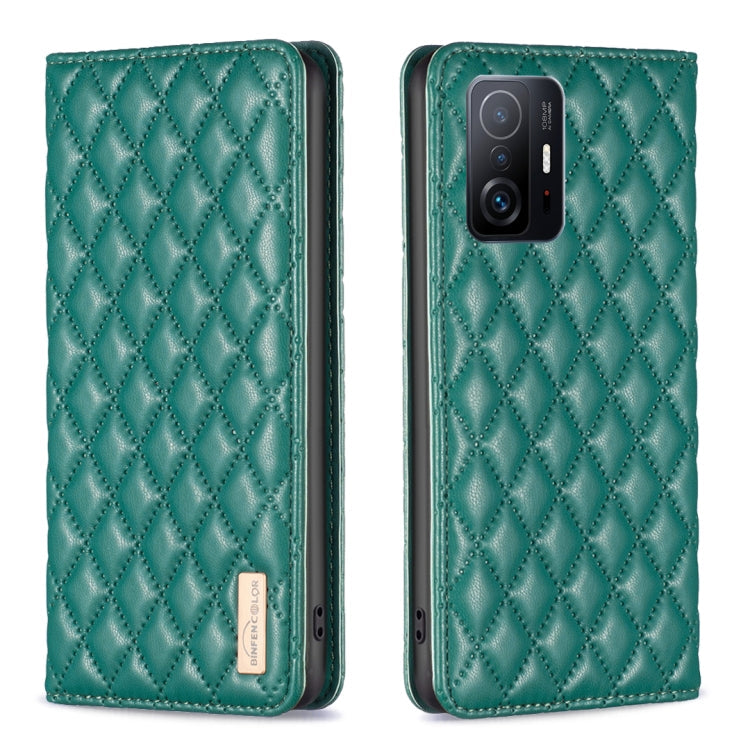 Diamond Lattice Magnetic Leather Flip Phone Case, For Xiaomi Redmi Note 10 Pro / 10 Pro Max, For Xiaomi Mi 11 Lite, For Xiaomi Mi 11i / Poco F3 / Redmi K40, For Xiaomi 11T / 11T Pro