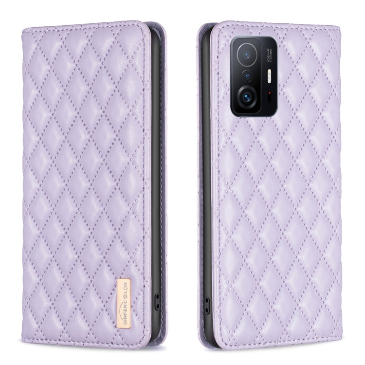 Diamond Lattice Magnetic Leather Flip Phone Case, For Xiaomi Redmi Note 10 Pro / 10 Pro Max, For Xiaomi Mi 11 Lite, For Xiaomi Mi 11i / Poco F3 / Redmi K40, For Xiaomi 11T / 11T Pro