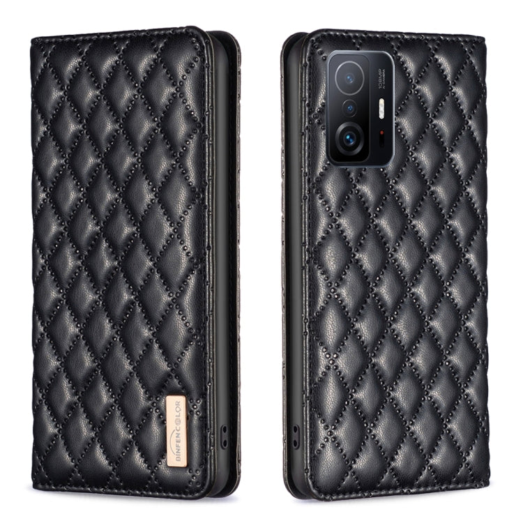 Diamond Lattice Magnetic Leather Flip Phone Case, For Xiaomi Redmi Note 10 Pro / 10 Pro Max, For Xiaomi Mi 11 Lite, For Xiaomi Mi 11i / Poco F3 / Redmi K40, For Xiaomi 11T / 11T Pro