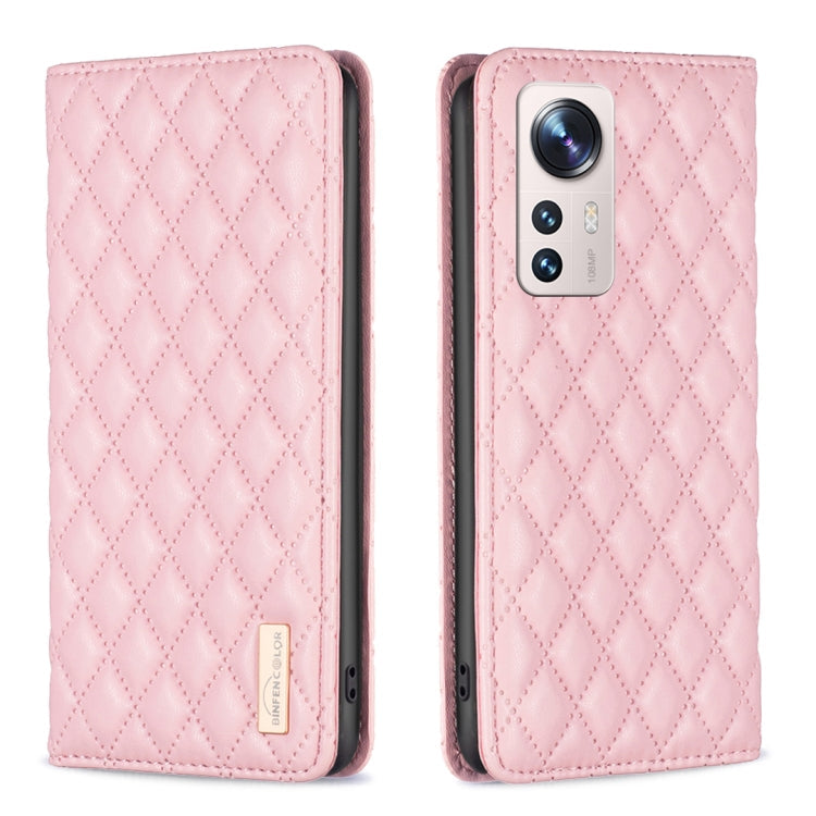 Diamond Lattice Magnetic Leather Flip Phone Case, For Xiaomi 12 Lite, For Xiaomi 12 Pro, For Xiaomi 12T / 12T Pro / Redmi K50 Ultra, For Xiaomi 12
