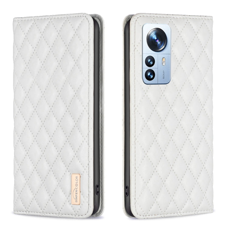 Diamond Lattice Magnetic Leather Flip Phone Case, For Xiaomi 12 Lite, For Xiaomi 12 Pro, For Xiaomi 12T / 12T Pro / Redmi K50 Ultra, For Xiaomi 12