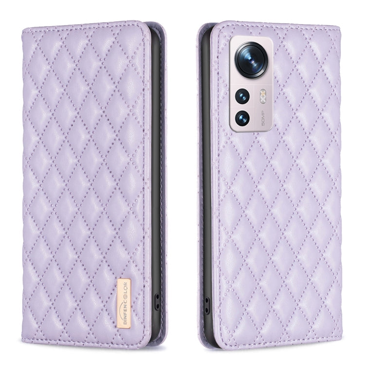 Diamond Lattice Magnetic Leather Flip Phone Case, For Xiaomi 12 Lite, For Xiaomi 12 Pro, For Xiaomi 12T / 12T Pro / Redmi K50 Ultra, For Xiaomi 12