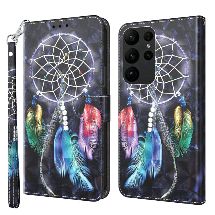 3D Painted Leather Phone Case, For Samsung Galaxy S23 Ultra, For Samsung Galaxy A14 5G