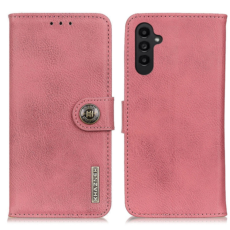 KHAZNEH Cowhide Texture Horizontal Flip Leather Phone Case, For Samsung Galaxy A14 5G, For Samsung Galaxy S23 5G, For Samsung Galaxy S23+ 5G, For Xiaomi 12T/12T Pro/Redmi K50 Ultra