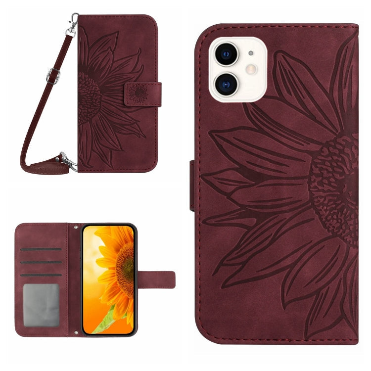Skin Feel Sun Flower Pattern Flip Leather Phone Case, For iPhone 11, For iPhone 11 Pro